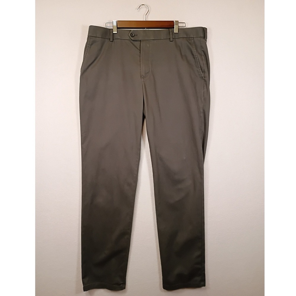 Business Casual Charles Tyrwhitt Mens 38x32 Gray Slim Fit Non-Iron Chino Pants